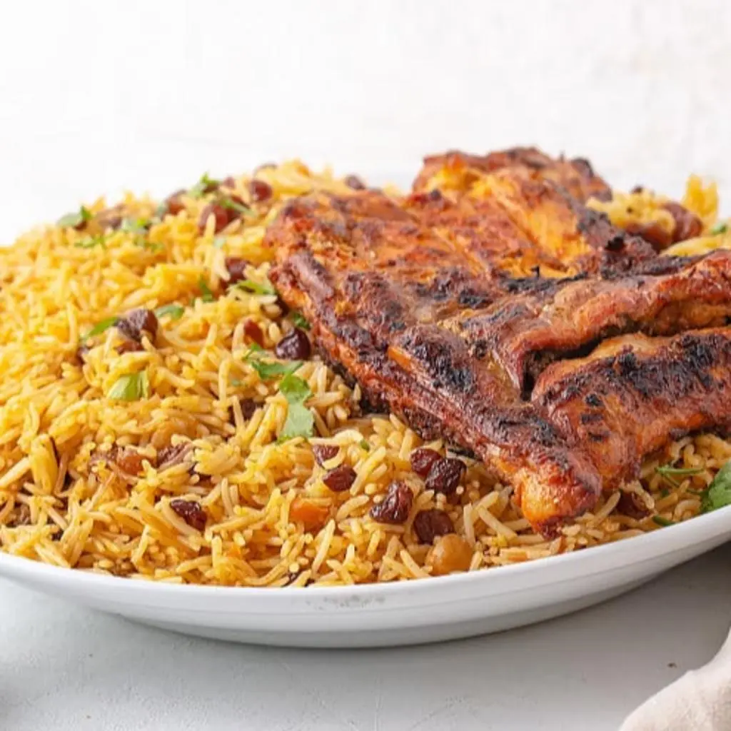 دجاج مسحب مع الارز